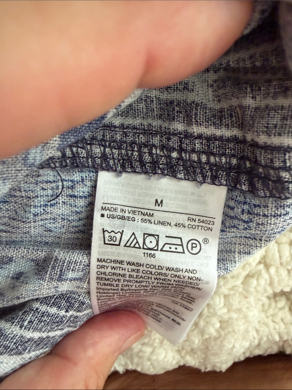 GAP Blue Patterned  Drawstring Shorts - Picture 5 of 9